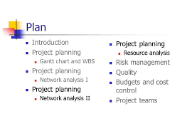 Project Management Lecture Resource Analysis Introduction