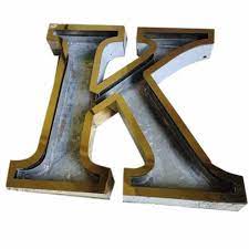 K Polished Acrylic Sign Board Letter