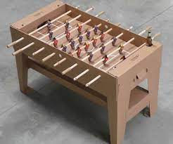 A diy foosball table will not be as much of a challenge as you may expect, especially if you are a moderately skilled carpenter in the first place. Cardboard Foosball Table