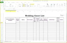 Best Wedding Guest List Template Metabots Co