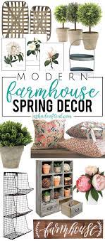 modern farmhouse spring decor on a budget
