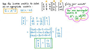Three Equations Using A Matrix Inverse