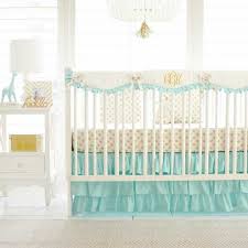 Gold Crib Baby Girl Bedding Sets