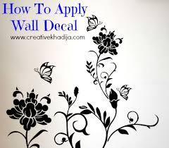 How To Apply Sticker Wall Decal Review