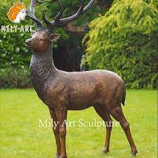 Large Casting Bronze Deer Statue
