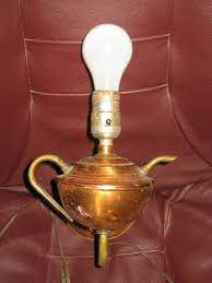 Vintage Retro Copper With Brass Teapot