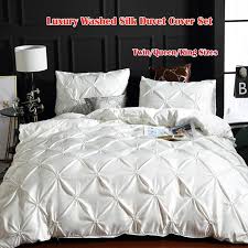 2020 luxury washed silk duvet cover