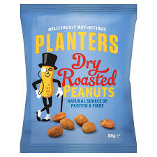 planters dry roasted peanuts 60g