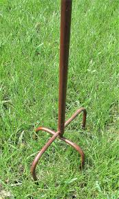 Kinetic Energy Metal Brown Owl Yard Stake Rocking Wind Spinner Whirly Gig Garden Art