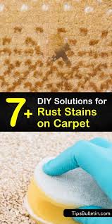 rust stains on carpet