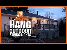 How To Hang Outdoor String Lights The