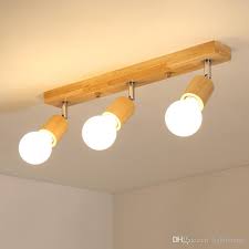 Surface Mounted Wooden Ceiling Lamp