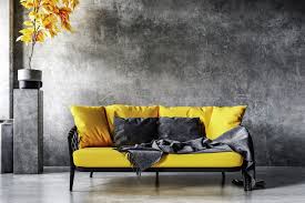 color furniture goes with grey walls