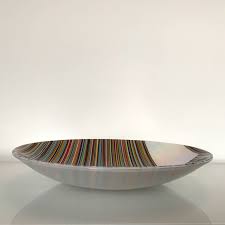 large fused glass bowl