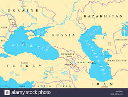Caspian Sea Map Stock Photos Caspian Sea Map Stock Images