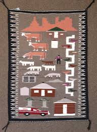 navajo weaving pictorial rug c007731