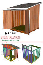 8x8 Lean To Shed Free Diy Plans