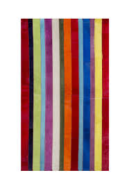patchwork carpet stripes plain colors