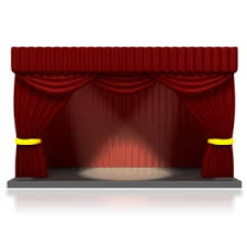 theater curtains opening