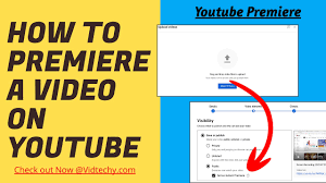 how to premiere a video on you