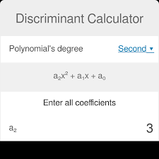 Discriminant Calculator Definition