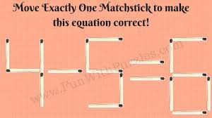 matchstick maths picture puzzles for