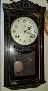 Antique Clock Rare Pendulum Wall Clock