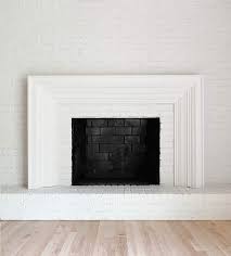 how to paint a brick fireplace white