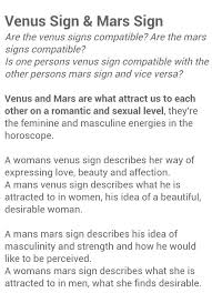 Venus Mars Signs Explained Tarot Astrology Astrology