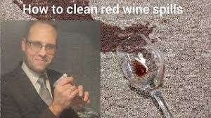 how to clean red wine from a carpet