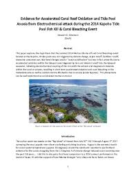 Pdf Evidence For Accelerated Coral Reef Oxidation And Tide