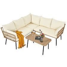 Weather Wicker Sectional Sofa
