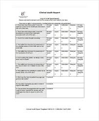 11 Clinical Audit Report Templates Pdf Doc Free