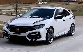 The 1.5 turbo is peppy. 2020 Honda Civic Sport Touring With 18x8 5 Esr Cs3 And Continental 235x40 On Stock Suspension 1492881 Fitment Industries