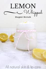 whipped lemon sugar scrub