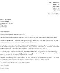 Probation Officer Cover Letter Example Icover Org Uk