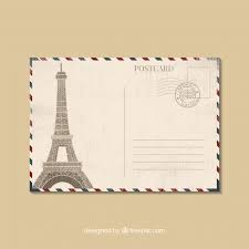 Travel Postcard Template In Flat Style Vector Free Download