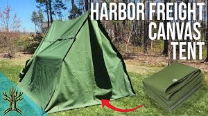 make a canvas larp tent from harbor