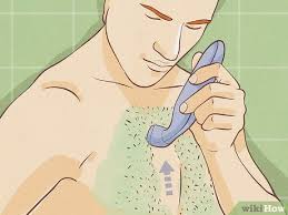 how to shave body hair men with