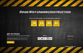 Road Way Under Construction Flat Responsive Web Template By W3layouts