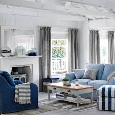 beautiful blue and grey living room