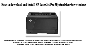 All drivers available for download have been scanned by antivirus program. How To Download And Install Hp Laserjet Pro M706n Driver Windows 10 8 1 8 7 Vista Xp Youtube