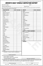 driver s daily vehicle inspection form