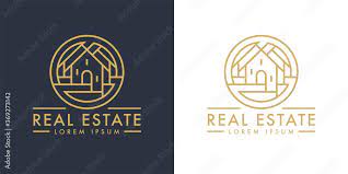 Vetor De Real Estate Home Logo Line