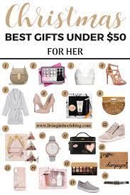 best christmas gifts for her under 50
