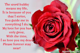 the word hubby means my life love