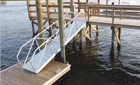 aluminum dock gangways provided for