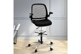 The modway veer office chair hangs out just around the $100 price mark. Dick Smith Artiss Veer Drafting Stool Office Chairs Mesh Adjust Armrest Black Standing Desk Home Garden Furniture Office Furniture Office Chairs