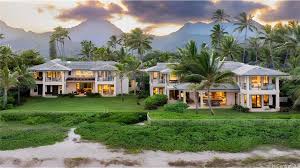 home is a 50m beachfront compound on oahu