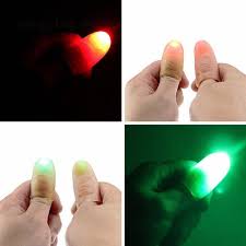 Light Super Bright Thumbs Fingers Trick Finger Lights Magic Light Close Up Shopee Malaysia